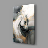 Horse Art Glass Wall Art.